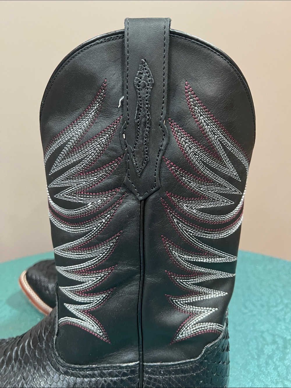 Cody James black python boot. 12D - Picture 5 of 6